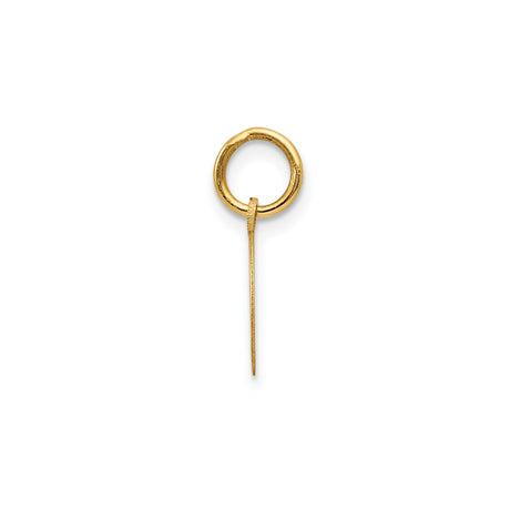 14k Yellow Gold Horseshoe Pendant, Polished Finish Good Luck Equestrian Charm for Women