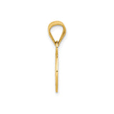 14k Yellow Gold Soccer Ball Pendant with Black and White Enamel, Unisex Sports Charm