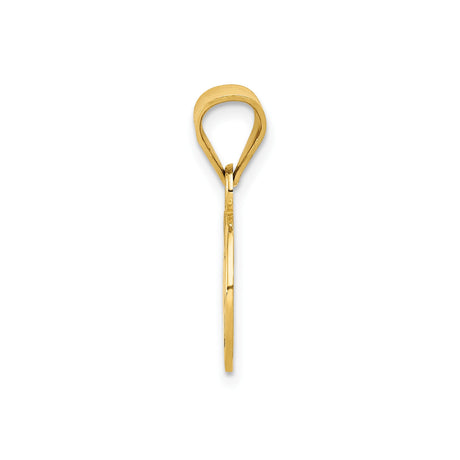 14k Yellow Gold Soccer Ball Pendant with Black and White Enamel, Unisex Sports Charm