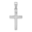 Latin Cross Charm Pendant in Real 14k White Gold