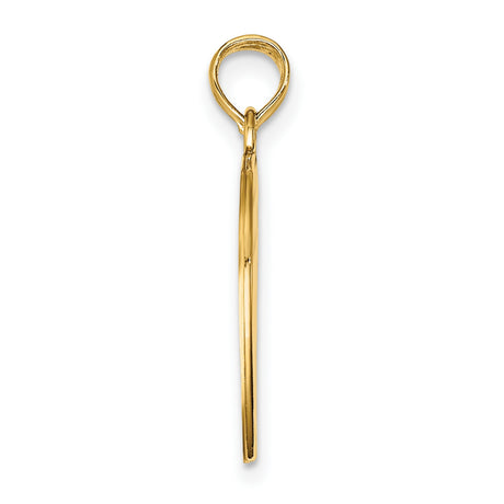 BEST FRIENDS Break-a-part Heart Charm Pendant in Real 14k Yellow Gold