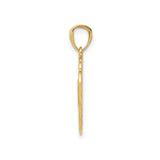 14k Two-Tone Gold Heart Pendant with Butterfly and Sweet 16 Design
