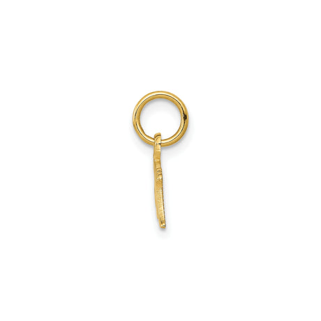 14k Yellow Gold Mom Pendant, Script Handwritten Style Charm Representing Motherhood and Love