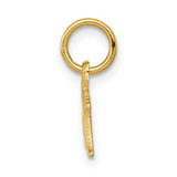 14k Yellow Gold Mom Pendant, Script Handwritten Style Charm Representing Motherhood and Love