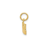 14k Yellow Gold Mom Pendant with Script Lettering, Sentimental Motherhood Charm for Women