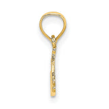 #1 MADRE Charm Pendant in Real 14k Yellow Gold