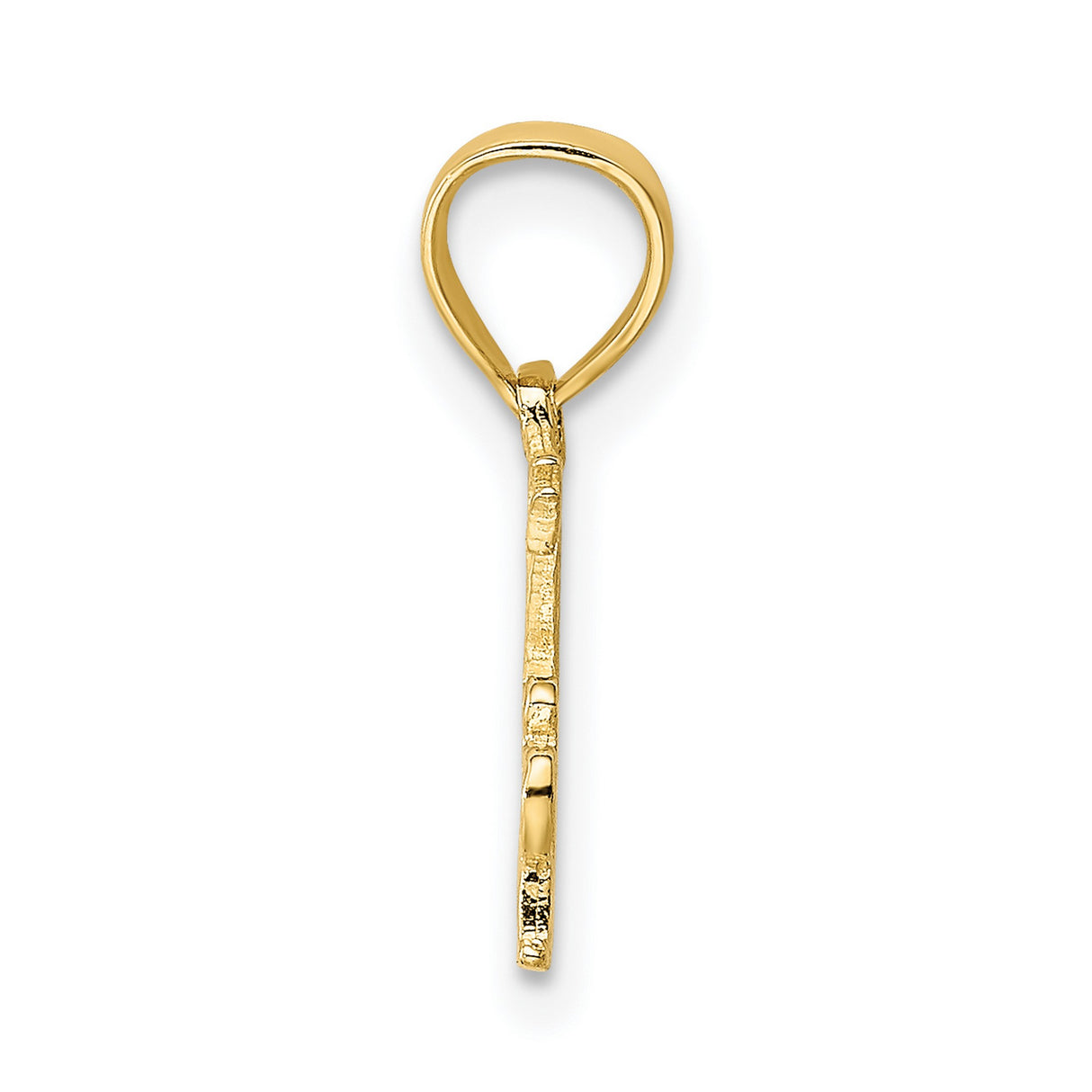 14k Yellow Gold Father Pendant, Sentimental Keepsake Charm for Men