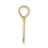 14k Yellow Gold Father Pendant, Sentimental Keepsake Charm for Men