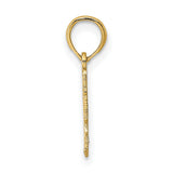 14k Yellow Gold Wife Pendant Charm with Bold Lettering, Romantic Sentimental Jewelry for Women
