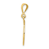 14k Yellow Gold Horseshoe Clover Pendant, Celtic-Inspired Four Leaf Clover Charm
