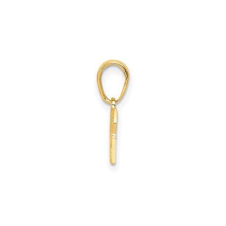 14k Yellow Gold Las Vegas Dice Pendant, Casino Travel Theme Charm for Men or Women