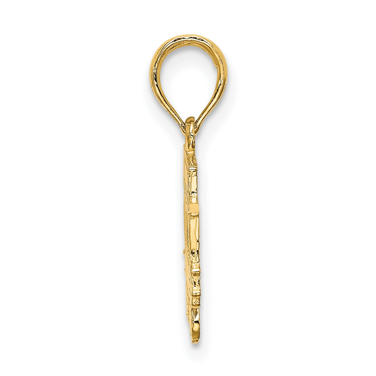 14k Yellow Gold San Francisco Cable Car Pendant, California Travel Charm Jewelry