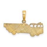 14k Yellow Gold Fire Truck Pendant with Ladder Engine Design, Heroism Symbol for Men or Unisex