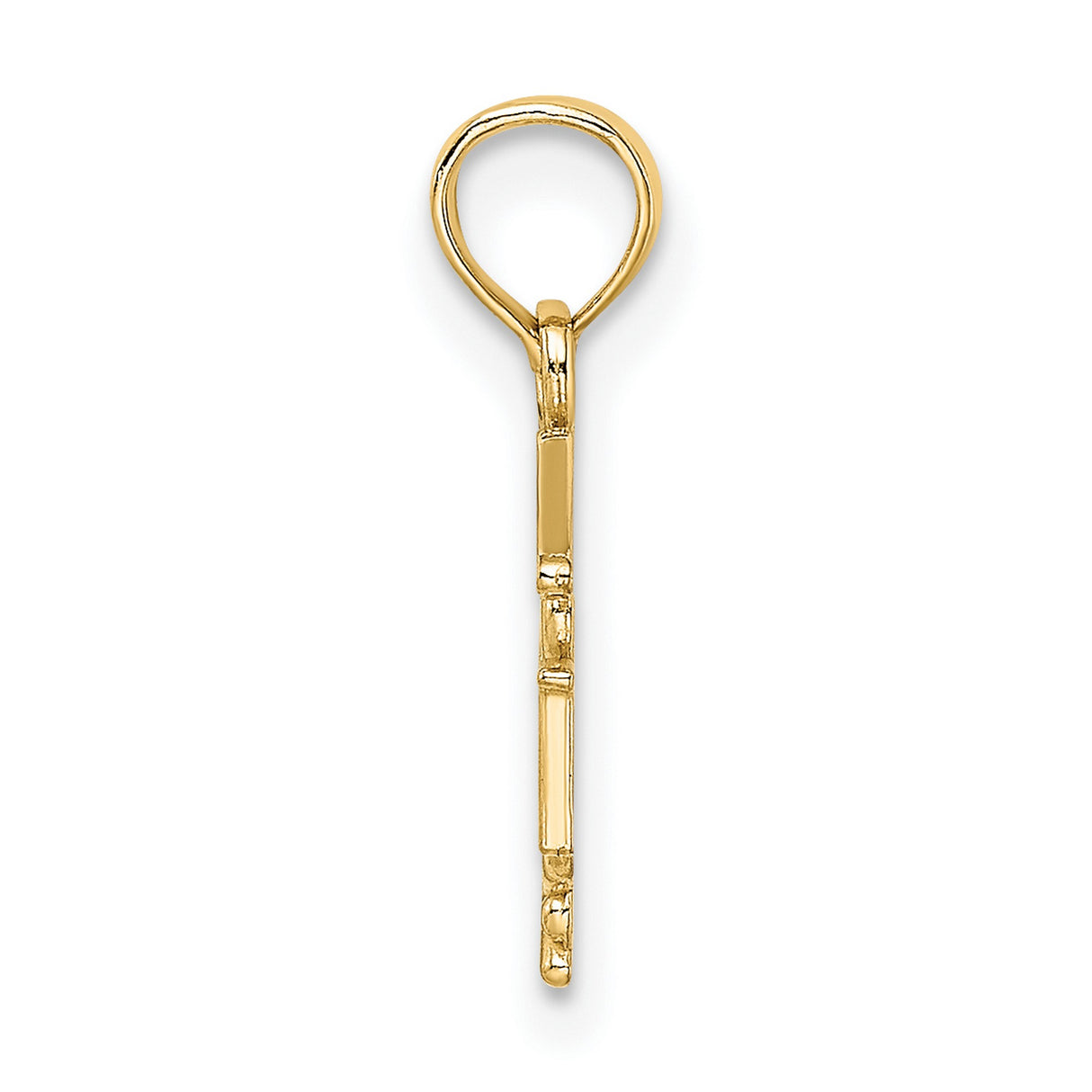14k Yellow Gold RN Pendant with Caduceus Symbol, Registered Nurse Medallion for Healthcare Professionals