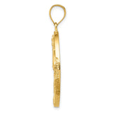 14k Yellow Gold Pendant with Opal, Nautical Lighthouse and Sailboat Design