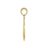 14k Yellow Gold Anchor Pendant, Nautical Maritime Charm, Unisex Spiritual Symbol Jewelry