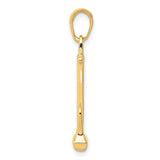 14k Yellow Gold Anchor Pendant, Nautical Symbol of Strength and Hope, Unisex Spiritual Jewelry