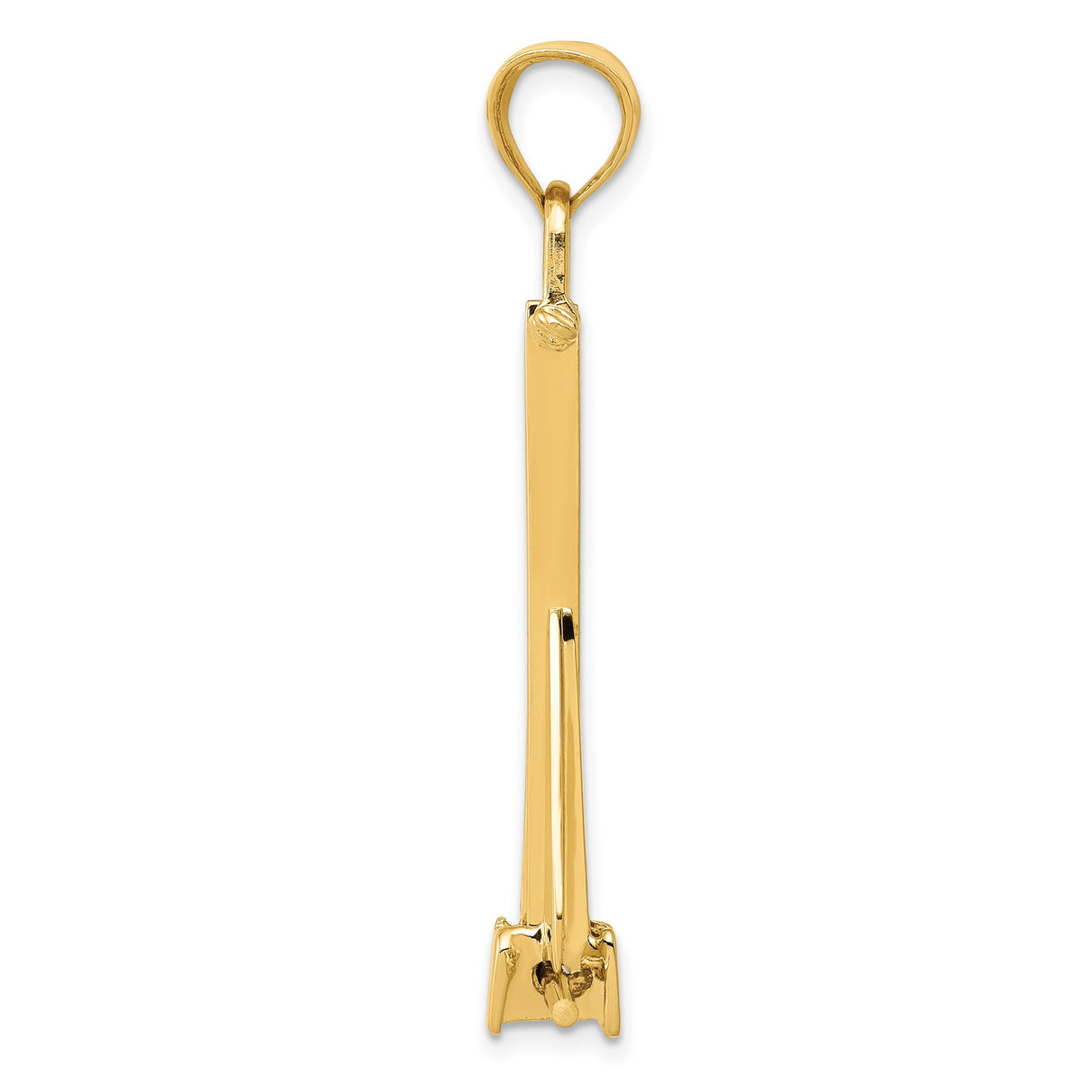 14k Yellow Gold Sailboat Pendant, Minimalist Nautical Charm for Ocean and Sailing Enthusiasts