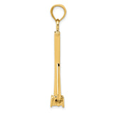 14k Yellow Gold Sailboat Pendant, Minimalist Nautical Charm for Ocean and Sailing Enthusiasts