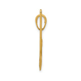 14k Yellow Gold Airboat Pendant with Propeller and Seating Detail, Outdoor Adventure Charm