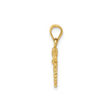 14k Yellow Gold Dragonfly Pendant with Detailed Wings, Nature-Inspired Jewelry for Women