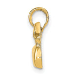 14k Yellow Gold Duck Charm Pendant, Nature-Inspired Animal Jewelry for Women or Unisex Wear