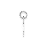 14k White Gold Key Pendant, Vintage-Inspired Charm with Symbolic Design for Women