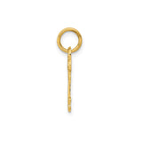 14k Yellow Gold Key Pendant, Classic Skeleton Key Charm, Vintage Inspired Design for Women