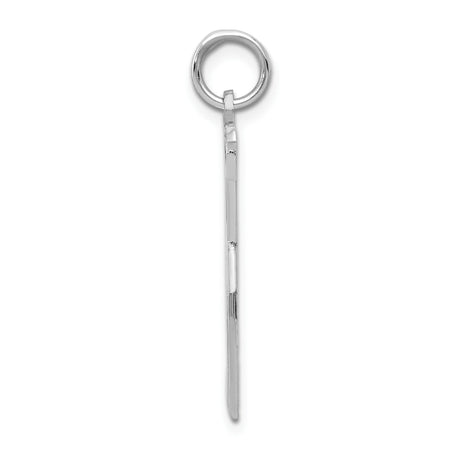 14k White Gold Scissors Pendant, Artistic Haircutting Tool Charm for Hairstylists and Barbers