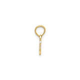 14k Yellow Gold Electric Guitar Pendant, Detailed Rock Style Music Charm, Unisex Jewelry