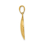 14k Yellow Gold Soccer Ball Pendant with Hexagon Panel Design, Unisex Sports Charm