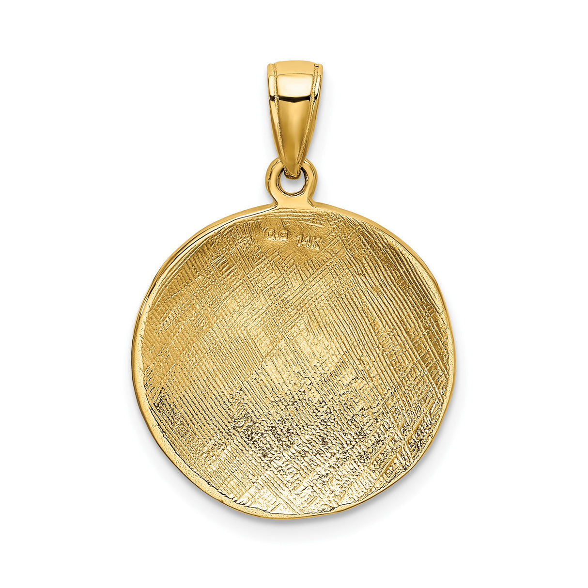 14k Yellow Gold Soccer Ball Pendant with Hexagon Panel Design, Unisex Sports Charm