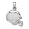 14k White Gold Football Helmet Pendant, Sports Charm for Men or Unisex Wear