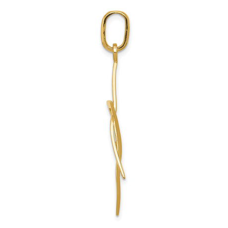 14k Yellow Gold Star of David Pendant with Openwork Design, Unisex Jewish Charm