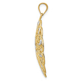 14k Multi-Tone Gold Filigree Pendant, Floral Mandala Design, Bohemian Style Jewelry for Women