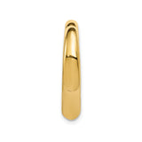 14k Yellow Gold Heart Pendant, Open Minimalist Design for Women