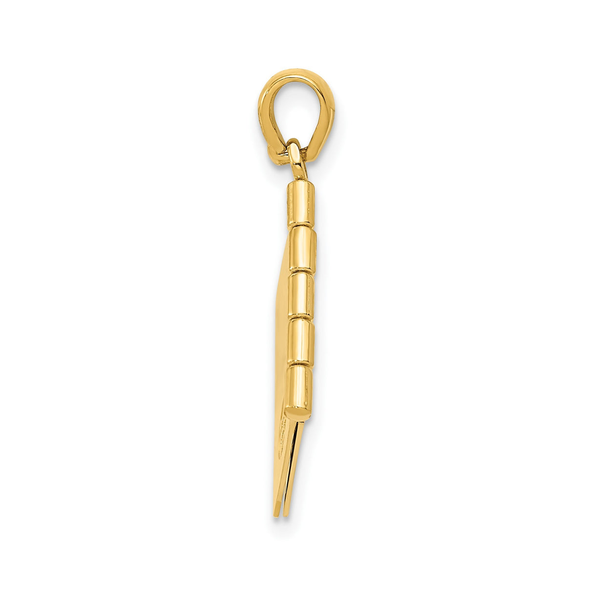 14k Two-Tone Gold Book Pendant with Rose Gold Heart and Dearest Mom Engraving