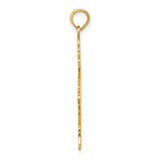 14k Yellow Gold Boy Shaped Pendant Charm, Symbolizing Family and Motherhood