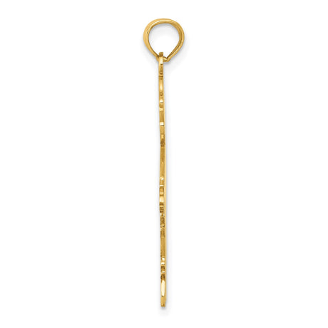 14k Yellow Gold Boy Shaped Pendant Charm, Symbolizing Family and Motherhood