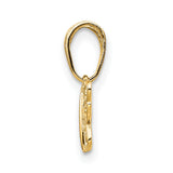 14k Yellow Gold Butterfly Pendant with Filigree Design, Symbol of Transformation and Renewal