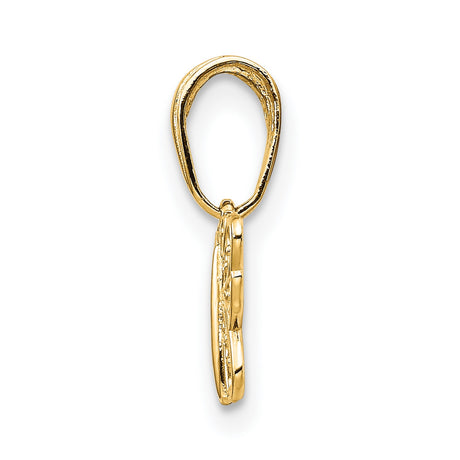 14k Yellow Gold Butterfly Pendant with Filigree Design, Symbol of Transformation and Renewal