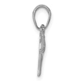 14k White Gold Dog Pendant, Playful Hound Design, Symbol of Loyalty and Companionship