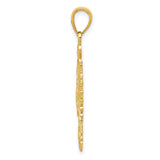 14k Yellow Gold Eagle Pendant, Polish Stylized National Emblem, Mens Cultural Heritage Charm