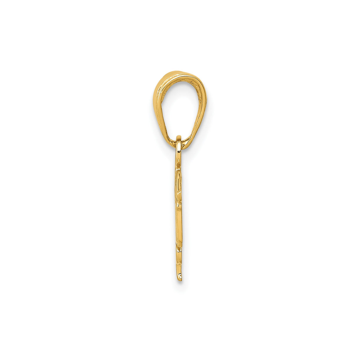 14k Yellow Gold LPN Pendant with Caduceus Symbol, Medical Charm for Nurses