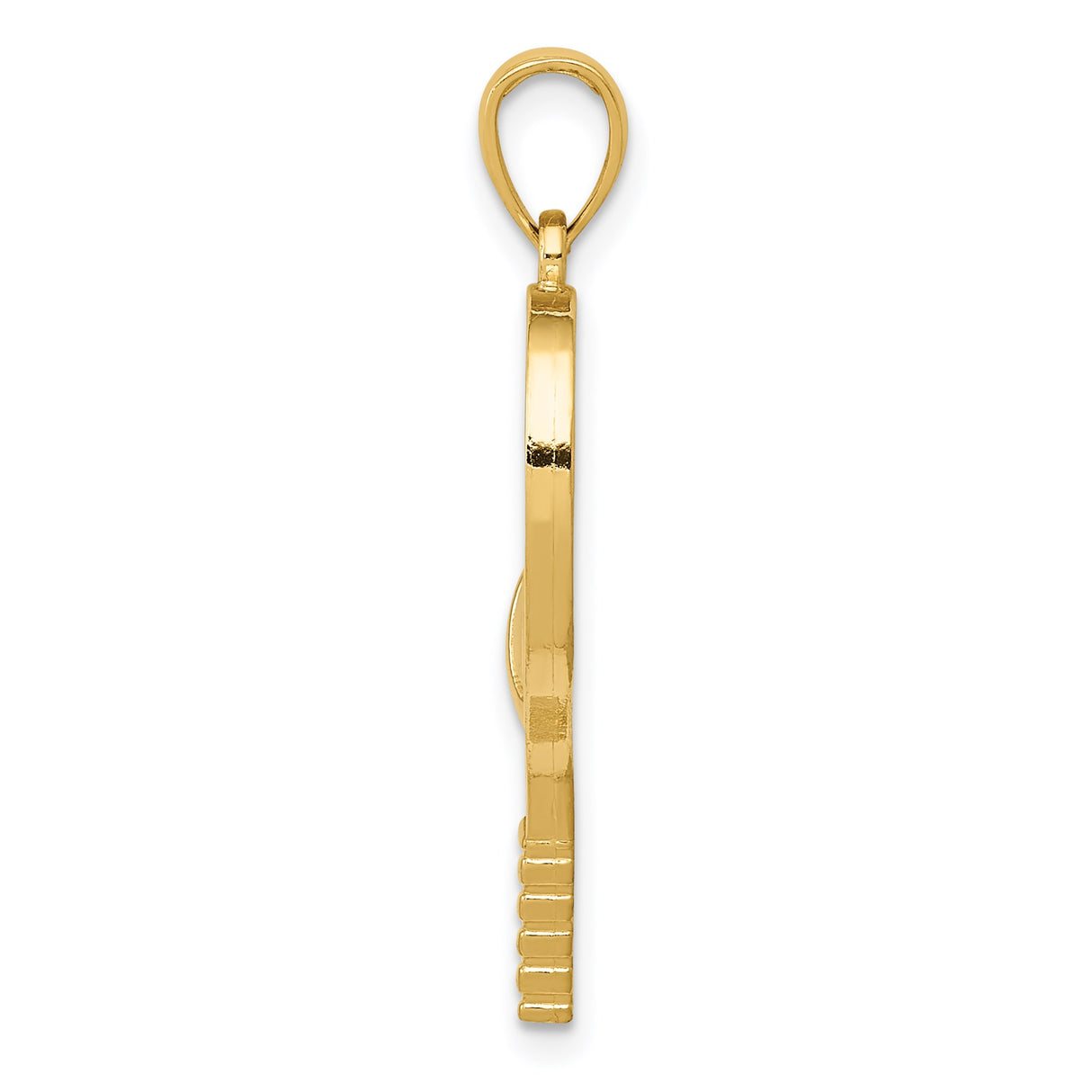 14k Yellow Gold Tennis Racket and Ball Pendant, Sports Charm for Women or Unisex