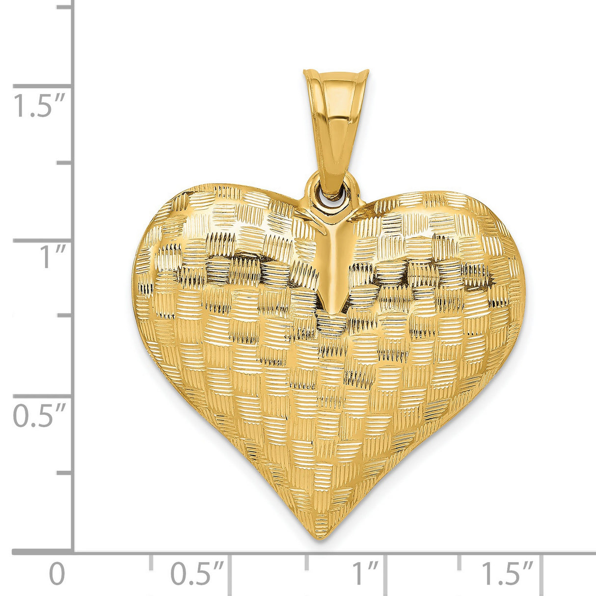 14k Yellow Gold Leaf Pendant with Textured Botanical Design for Women