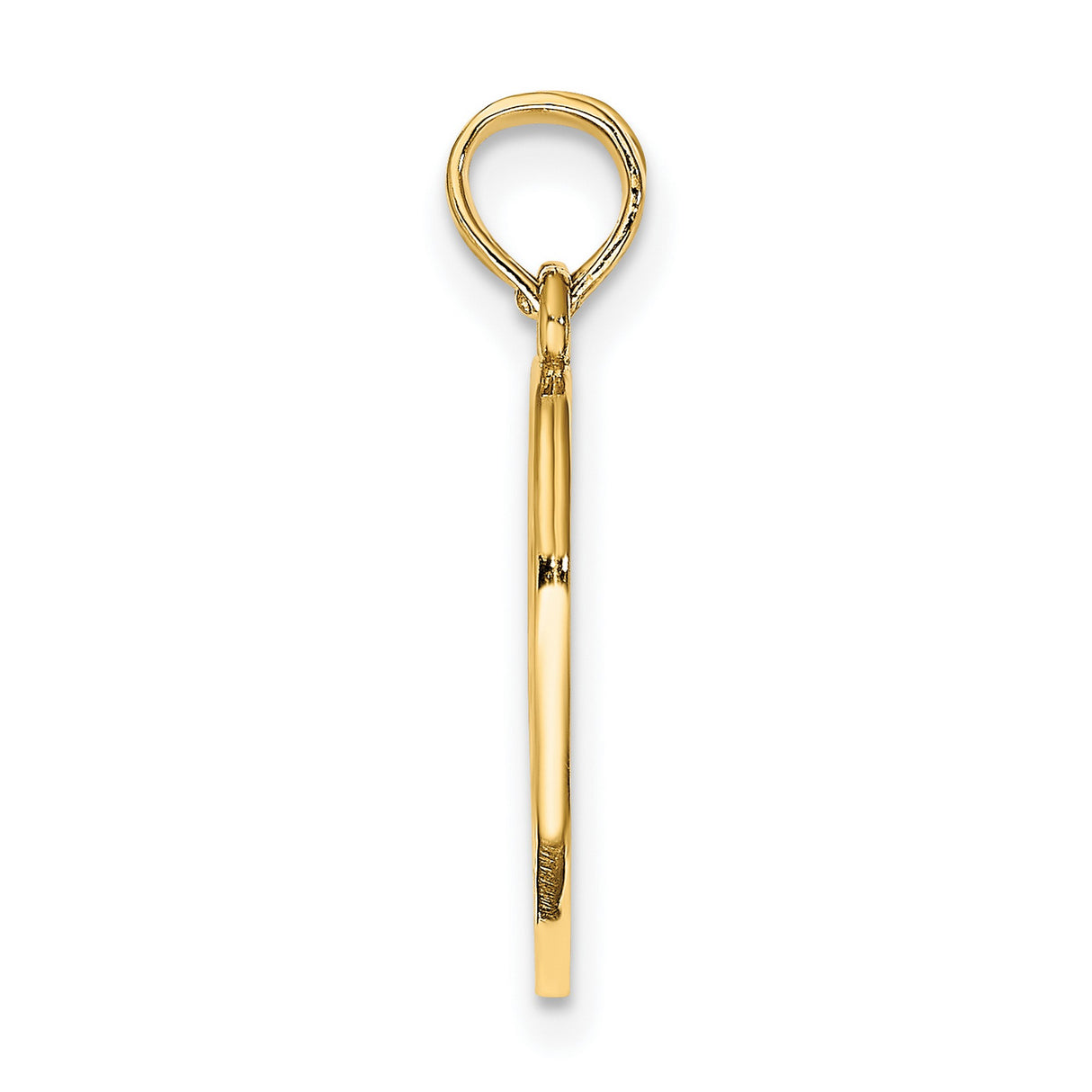 14k Yellow Gold Break Apart Heart Pendant, Christian Inscribed Dual Piece Jewelry for Couples