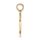 14k Yellow Gold Break Apart Heart Pendant, Christian Inscribed Dual Piece Jewelry for Couples