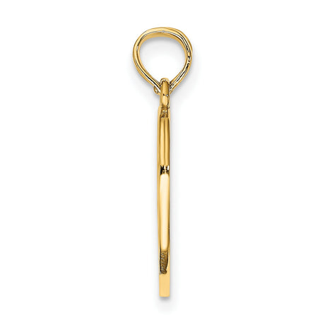14k Yellow Gold Break Apart Heart Pendant, Christian Inscribed Dual Piece Jewelry for Couples