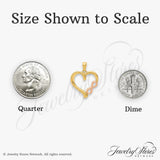 14k Two-Tone Gold Heart and Infinity Pendant, Yellow and Rose Gold, Romantic Jewelry for Women